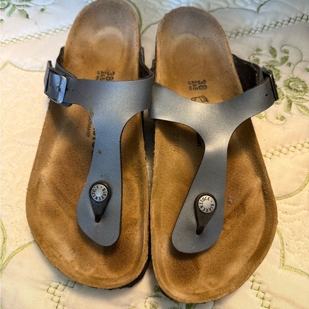 Birkenstock grey Sandals size 7-7.5